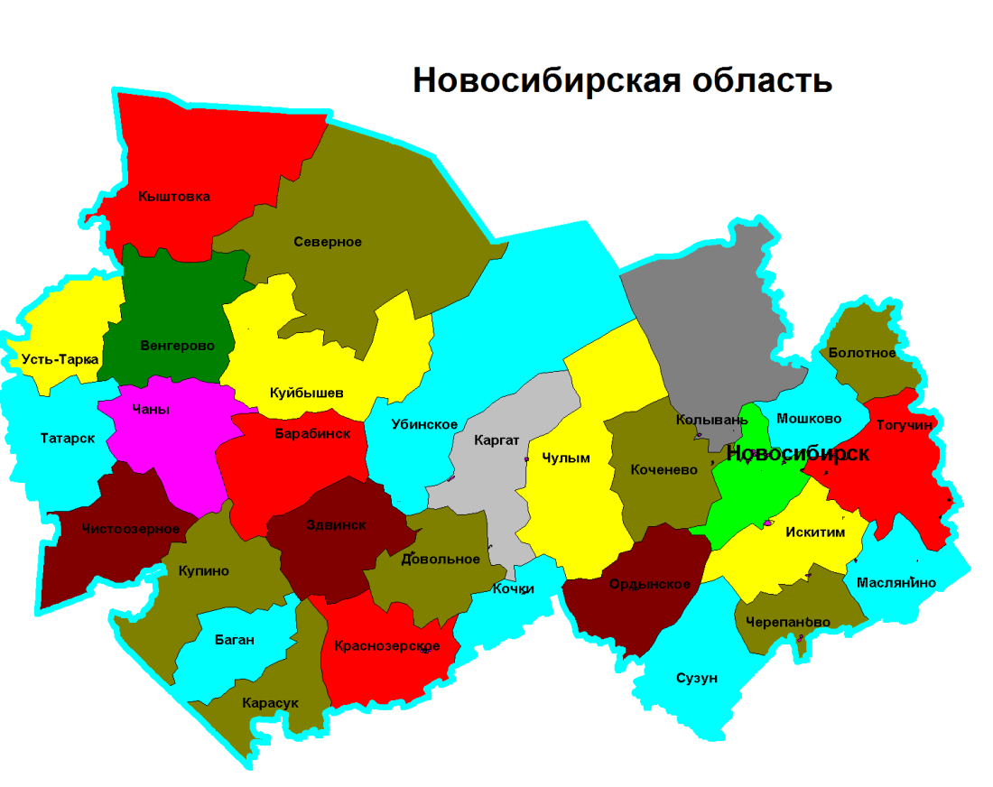 Сколько в новосибирске. Карта Новосибирской области с районами. Карта Новосибирской области по районам. Карта районов НСО Новосибирской области. Карта Новосибирска с районами области.